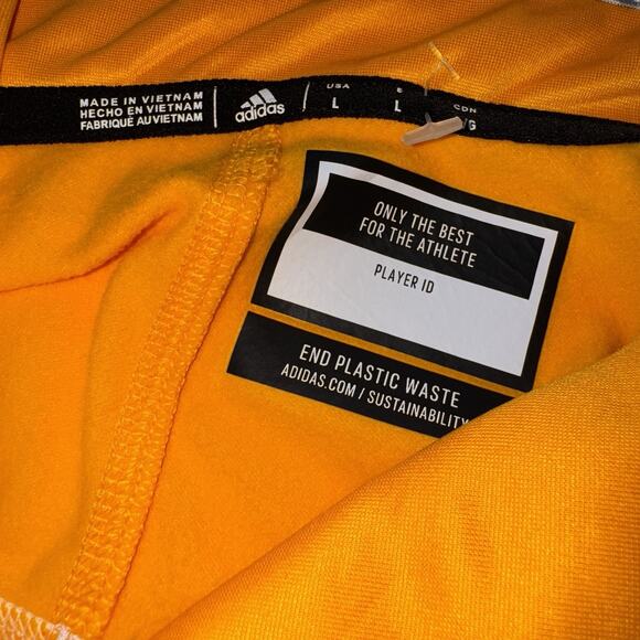 Northern Arizona University X Adidas Mockneck Sweater 3/4 Zip New Yellow Large - Picture 3 of 9